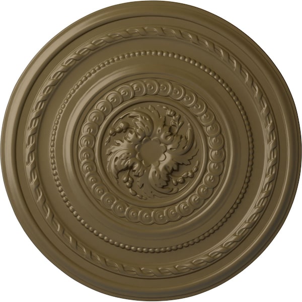 Ekena Millwork Pearl Ceiling Medallion (Fits Canopies up to 1 7/8"), 26 1/4"OD x 1 1/2"P, Mississippi Mud CM26PEMMF - main